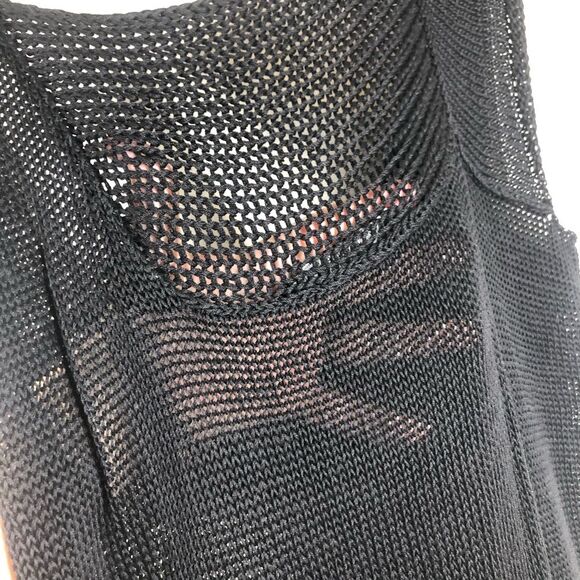 Peruvian Connection Black Knit Dress Pima Cotton Layered Lagenlook Size XL - Picture 7 of 7